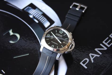 panerai 523 on rubber strap|original Panerai rubber strap.